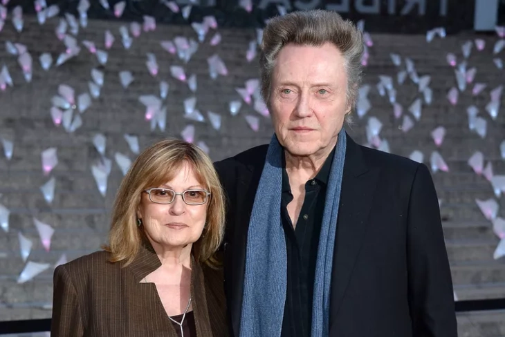 Christopher Walken and Georgianne Walken smiling together, showcasing their enduring relationship in Hollywood.