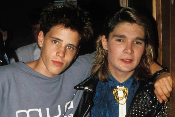 Corey Haim relationships: A collage of the actor with his various romantic partners throughout his career.