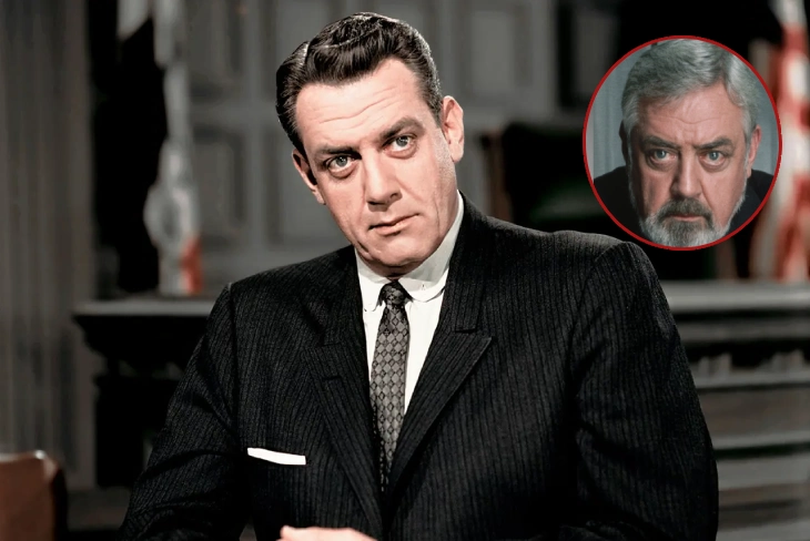 Raymond Burr as Perry Mason, the iconic TV detective and lawyer who never lost a case.